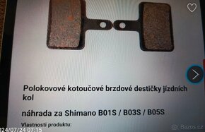 Brzdové destičky semimetalické. - 12