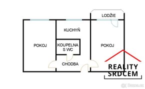 Pronájem družs. bytu 2+1+lodžie/54m2  na ul. Prameny, Karvin - 12