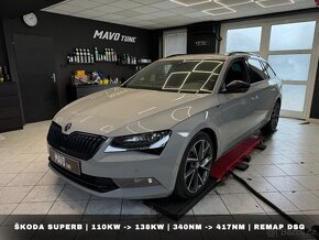 CHIP TUNING - REMAP DSG - ŠKODA SUPERB / VW PASSAT / ARTEON - 12