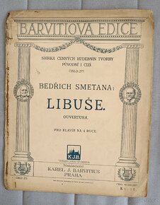 Staré noty a notové zapisy - Straus, Smetana, Grieg atd. - 12