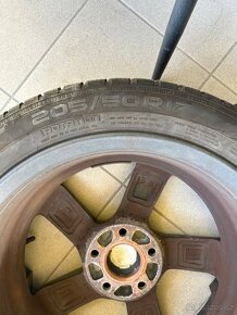 Prodám zimní pneu s alu koly 205/50 R17 7.5Jx17 ET 48, 114.3 - 12