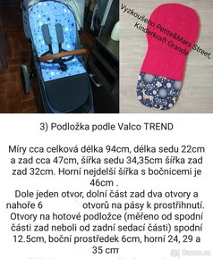 Podložka do kočárku, nové, šití na zakázku, ceny od - 12