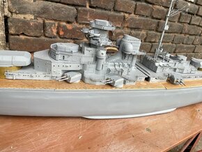 Model lodi Bismarck na dálkové ovládání 120cm dlouhý - 12