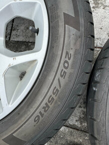 ALU Kola Borbet R16" zánovní pneumatiky 205/55 R16 - 12