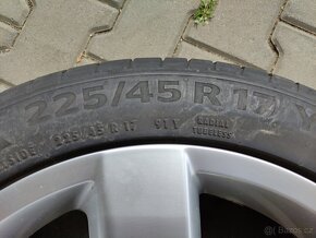 Alu litá kola BORBET 17" VOLKSWAGEN 225/45/17. - 12