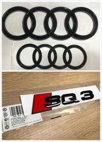 AUDI ZNAK LOGO AUDI KRUHY EMBLEMY SLINE AUDI ZNAKY NAPIS - 12