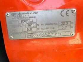 Kubota kx016 - 12