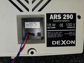 Reproduktory DEXON ARS 290, 100V/15W rozhlas za 300,-Kč/ks - 12