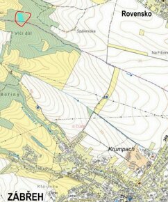 Prodám lesní pozemky v k.ú. Rovensko a k.ú. Zábřeh na Moravě - 12