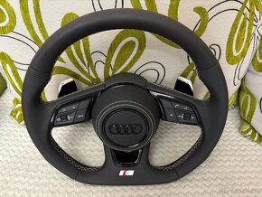 AUDI KOŽENÝ EXCLUSIVE VOLANT + AIRBAG + F1 PADLA - 12