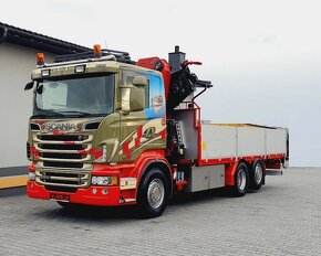 Scania R500 V8 - 6x2 - Valník + HR-HMF 3220 K7+1 – EURO 5  - 12