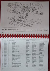 Kombajn E 514 návod + kat. dílů + katalog dílů motor IFA - 12