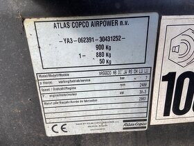 Přívěsný kompresor ATLAS COPCO XAS 66 DD / výtlak 3.7 m3/min - 12