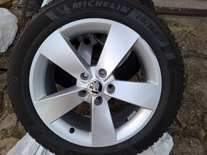 Alu kola Triton Karoq 215/55r17 zimni michelin alpin 7mm - 12