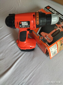 Aku vrtačka Black & Decker. Nová. - 12