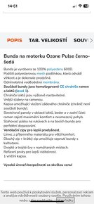 Bunda na motorku Ozone Pulse + 2x termo vložka - 12