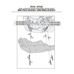 BMW F750/850/800/900GS - Givi kryt motoru (nový) - 13