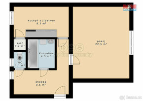 Prodej bytu 1+1, 46 m², Písek, ul. Dvořákova - 13