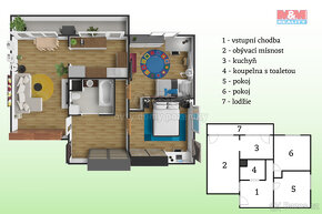 Prodej bytu 3+1, 76 m², Kladno, ul. Ukrajinská - 13