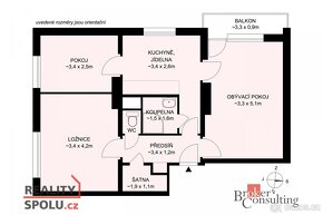 Převod dr. podílu, byty/3+1, 60 m2, 37401 Kamenná, České Bud - 13