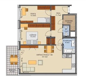 Pronájem bytu 3+kk, 88 m2 - Praha - Dolní Měcholupy - 13