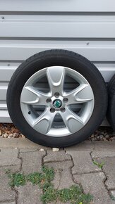 Alu kola 5x100 r15 originál Škoda fabia Roomster letní pneu - 13