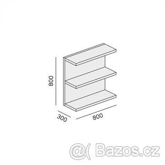 Kancelářský psací stůl s úložným prostorem BLOCK - 13