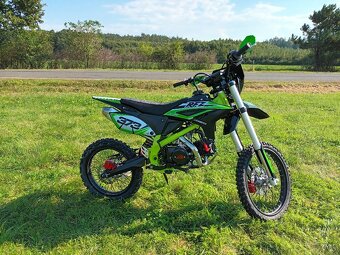 Pitbike Thunder 140cc 19/16 E-start zelená - 13