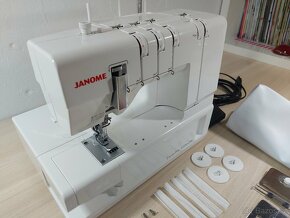 Coverlock JANOME 2000 CPX + zakladače a vybavení ZDARMA - 13