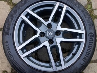 Alu OPEL CROSSLAND 17" 4x108 letní CONTINENTAL 215/50R17 - 13