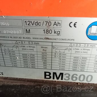 Bm 3600 - břemenový magnet s bat - Walmag - 13