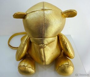 LUXUSNÝ BACKPACK " GOLD BEAR ZIPP " || " L " Made in Italy - 13