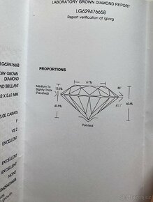 Prsten z 14 kt. bílého zlata s 3ct lab grown diamantem - 13