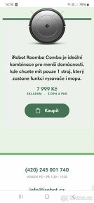 Robotický vysavač s mopem iRobot Roomba Combo - 13