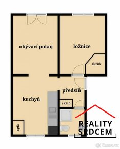 Pronájem zrekonstruovaného bytu 2+1, 48 m2, ul. Puškinova, F - 13