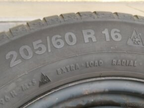 Zimní pneu 205/60 R16 96H vč ráfku 5x112 na Vw Sharan - 13