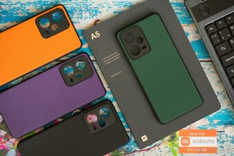 Pouzdro s koženkovými zády pro Xiaomi, Redmi a Poco - 13