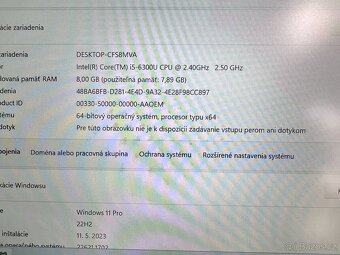 Notebook 14" DELL.Intel i5-6300U 2x2,40GHz.8gb ram.120g SSD - 13