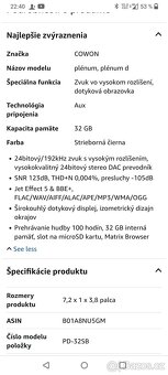 Cowon Plenue D 32gb + micro SDHC slot, MP3 prehrávač. - 13