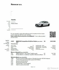 BMW M3 G80 Competition xDrive Sedan STAGE 2, DPH - 13