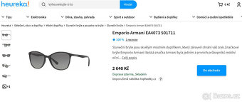 ARMANI - sluneční brýle EA4073 (zánovní) - 13