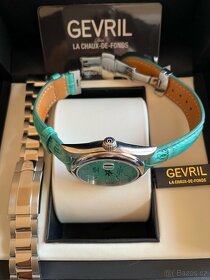 GEVRIL West Village Automatic Blue Tiffany Color, new stav - 14