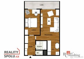 Pronájem, byty/2+kk, 48 m2, Jungmannova 1438/33, Pražské Pře - 14