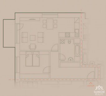 Pronájem bytu 2+kk 69 m², Uherský Brod - U Mlýnů, Olšava - 14