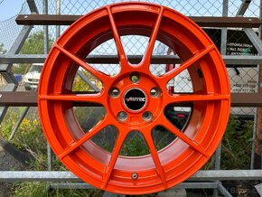 Alu kola 5x112 r17 AUTEC WIZARD Racing Orange TOP SADA - 14