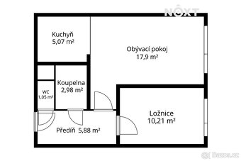 Pronájem byt 2+kk, 43㎡ - 14