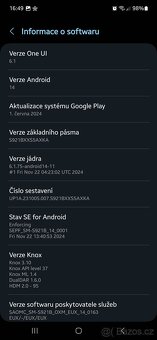 Samsung Galaxy S24 black, verze 8/256GB - TOP,záruka - 14