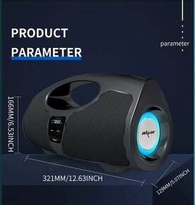 Výkonný nový 40W bluetooth reproduktor s mikrofonem. - 14