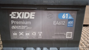 Autobaterie Exide Premium 61Ah – Perfektní stav - 14