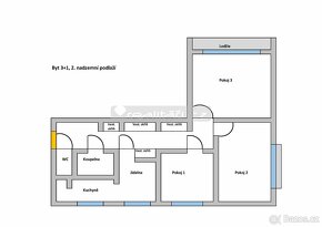 Velký cihlový byt 3+1 s lodžií v Plzni - Lobzích - 14